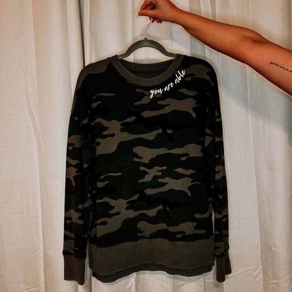 Camo Crewneck Sweatshirt